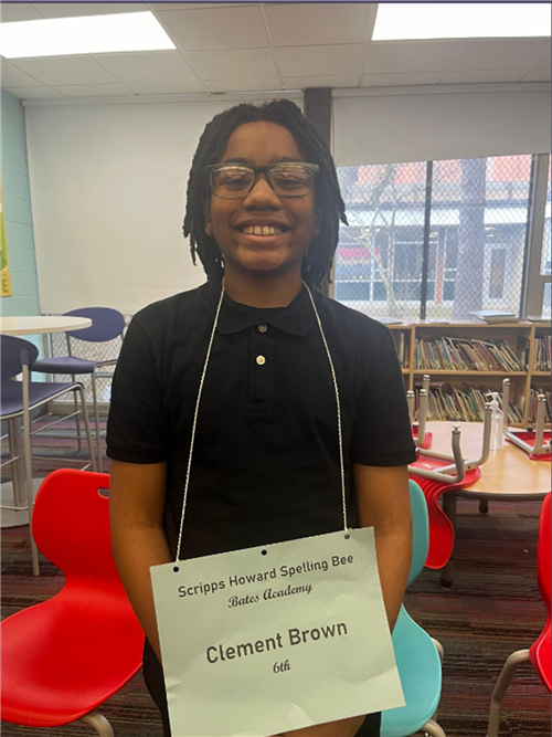 Clement Brown Spelling Bee Winner